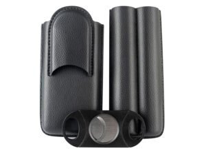 set etui zigarrenschneider fuer zigarren schwarz