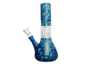 glasbong mit perkolator blau hoehe 22 cm o 40 mm schliff 145