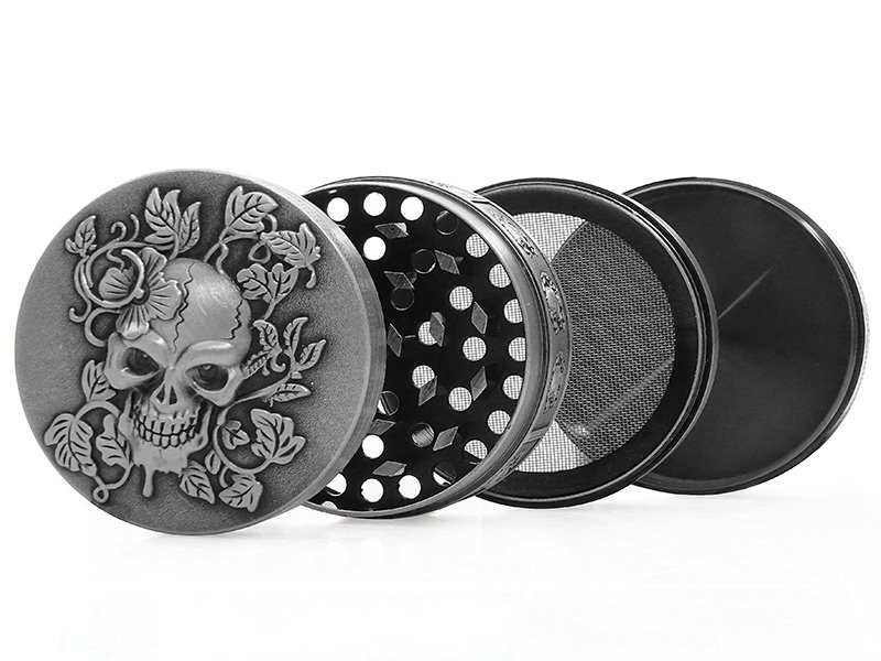 grinder skull with ivy 4 tlg 45 x 50 mm~2 grinder skull with ivy 4 tlg 45 x 50 mm~2