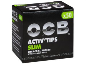 ocb filter slim activ tips aktivkohle 7mm 50 stueck