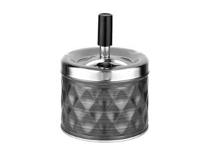 schleuderaschenbecher schwarz matt o 9 cm h 12 cm