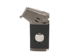 zigarrenfeuerzeug schwarz anthrazit jet flamme abschneider ring50 bohrer 7mm dorn zigarrenablage h 10 cm~2