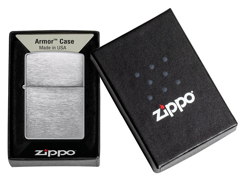 zippo feuerzeug brush chrome armor heavy wall~4 zippo feuerzeug brush chrome armor heavy wall~4